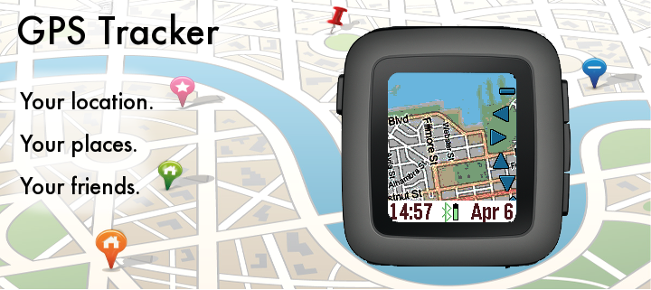 Pebble cheap gps tracker